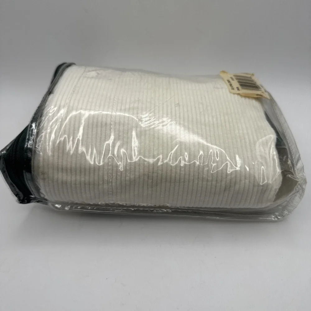Vtg 90s Ralph Lauren Standard Pillow‎ Sham Cold Spring Corduroy Ivory Off White